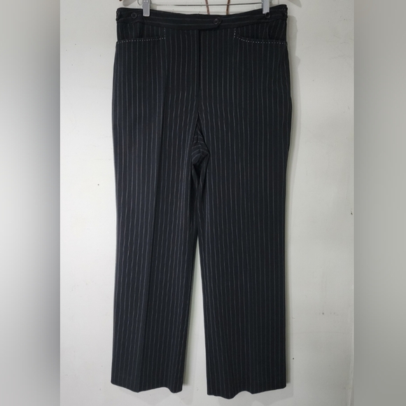 Emma James Pinstripe Dress Career Pants - Picture 1 of 14